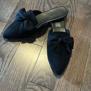 Brand New Black Mules, size 8